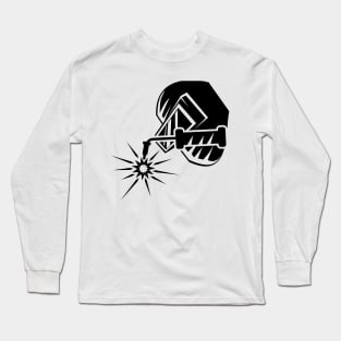 Welder at work illustration Long Sleeve T-Shirt